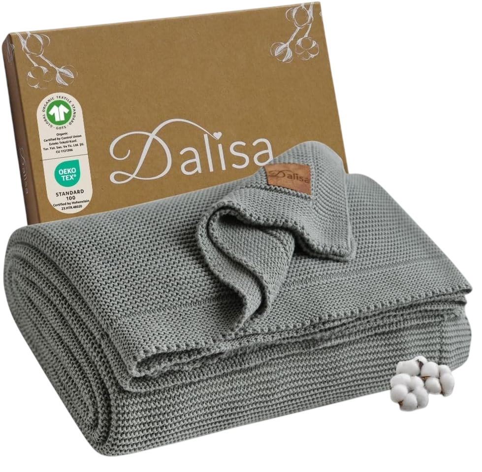 Beacon 100% Organic Turkish Cotton Throw Blanket