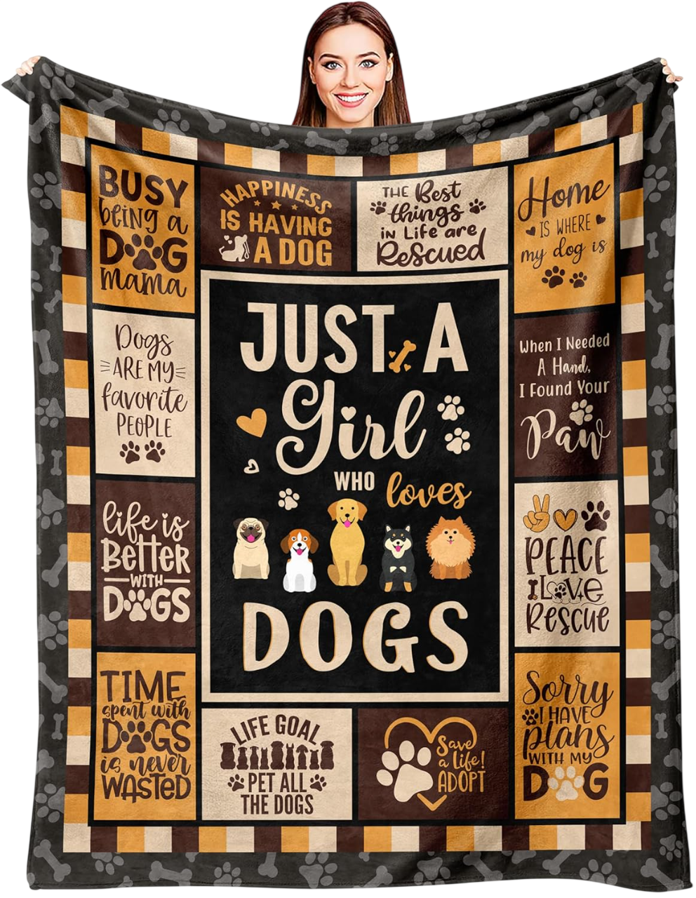 Beacon Christmas Dog Owner Blanket 60" x 50"